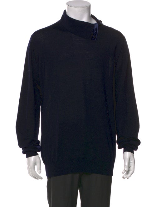 Giorgio Armani Mock Neck Long Sleeve Pullover