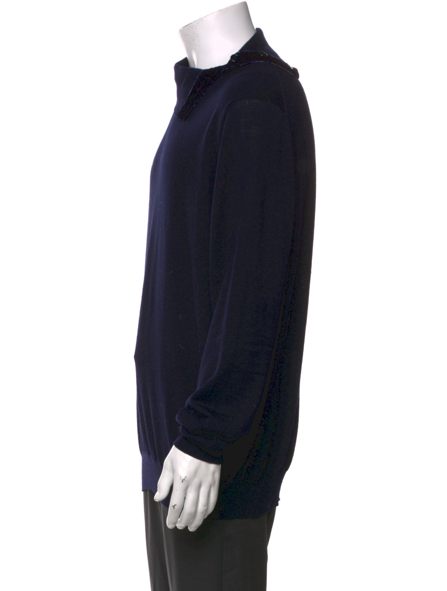 Giorgio Armani Mock Neck Long Sleeve Pullover