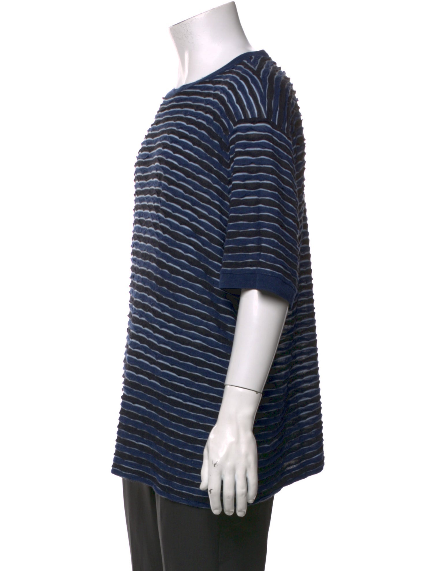 Giorgio Armani Striped Crew Neck T-Shirt