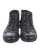 Giorgio Armani Leather Lace-Up Boots