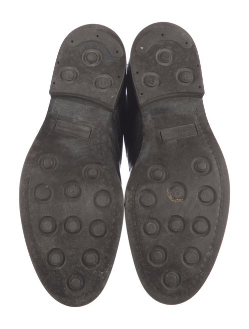 Giorgio Armani Leather Lace-Up Boots