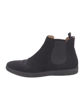 Giorgio Armani Suede Chelsea Boots