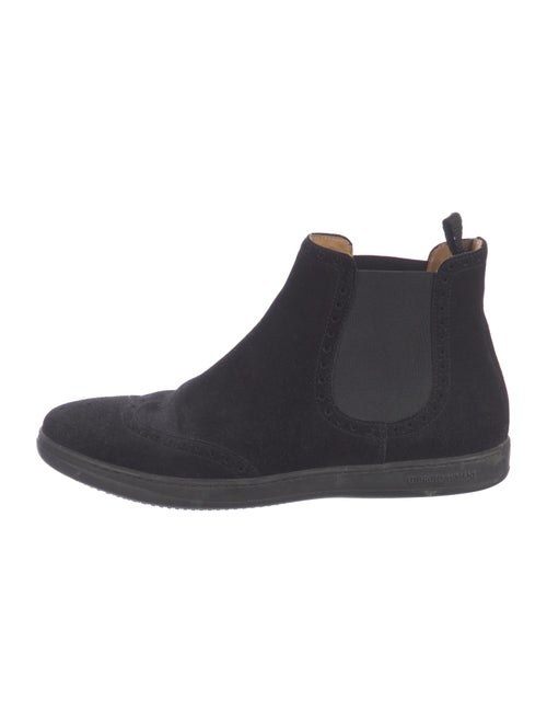 Giorgio Armani Suede Chelsea Boots