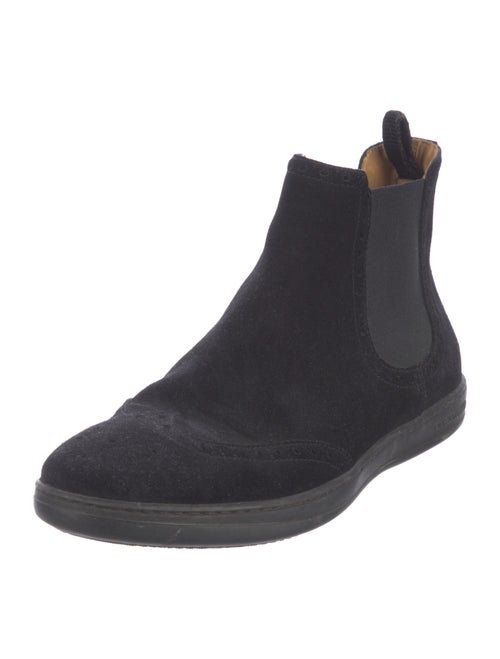 Giorgio Armani Suede Chelsea Boots