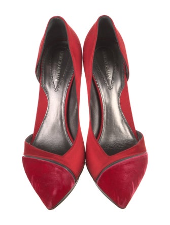 Giorgio Armani Satin D'Orsay Pumps