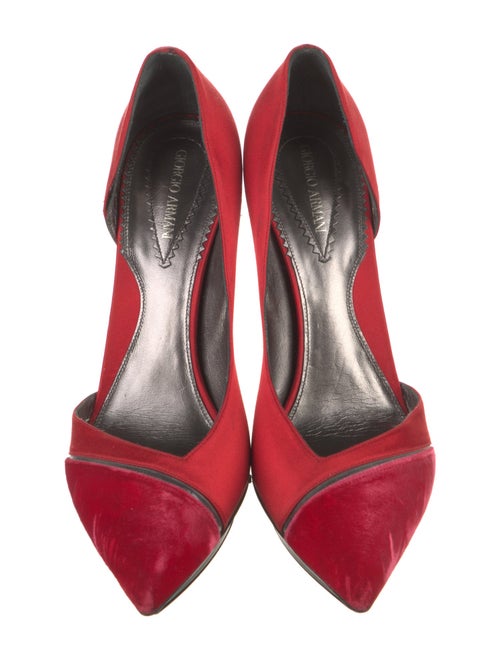 Giorgio Armani Satin D'Orsay Pumps