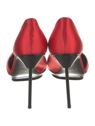 Giorgio Armani Satin D'Orsay Pumps