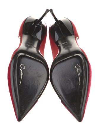 Giorgio Armani Satin D'Orsay Pumps