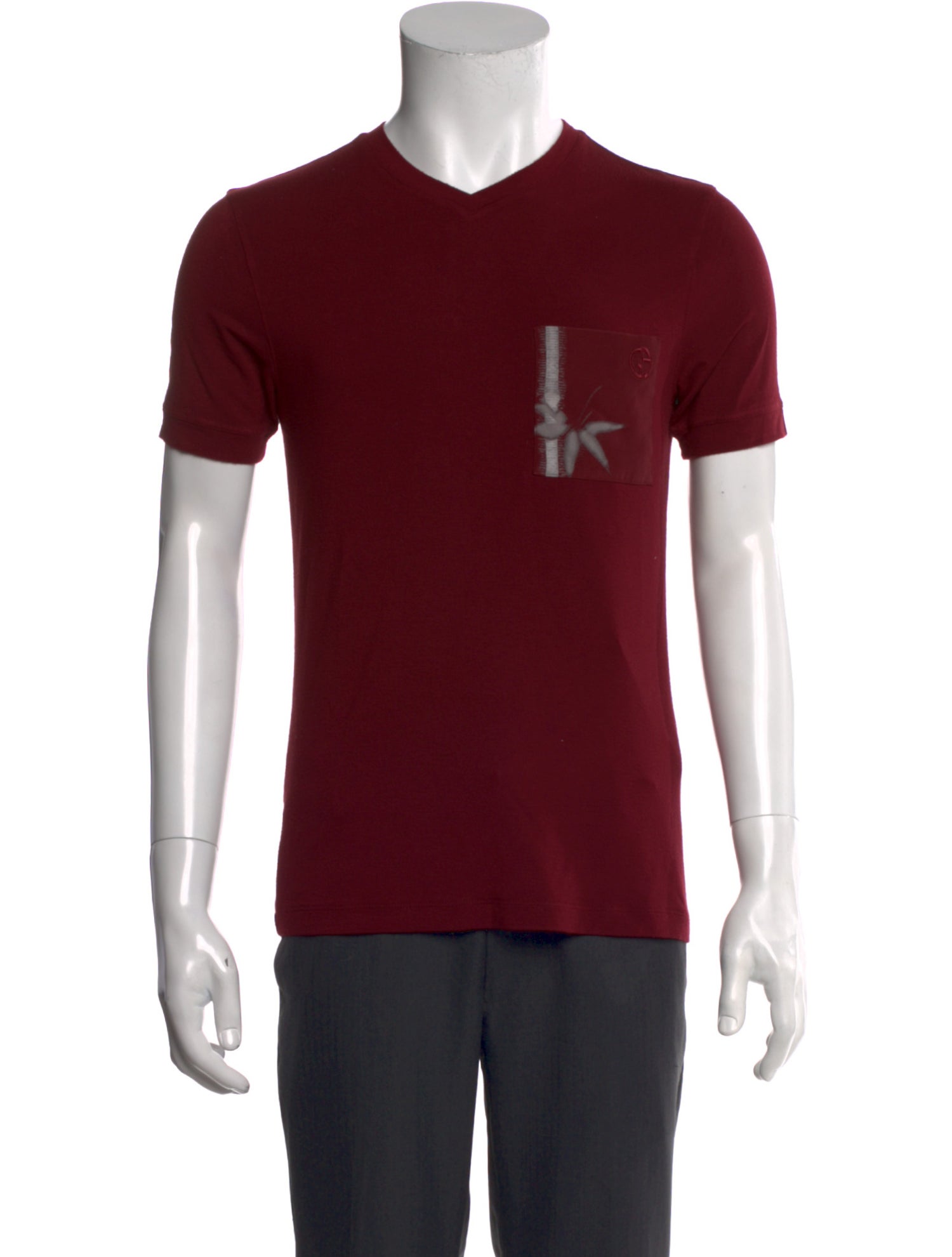 Giorgio Armani V-Neck Short Sleeve T-Shirt