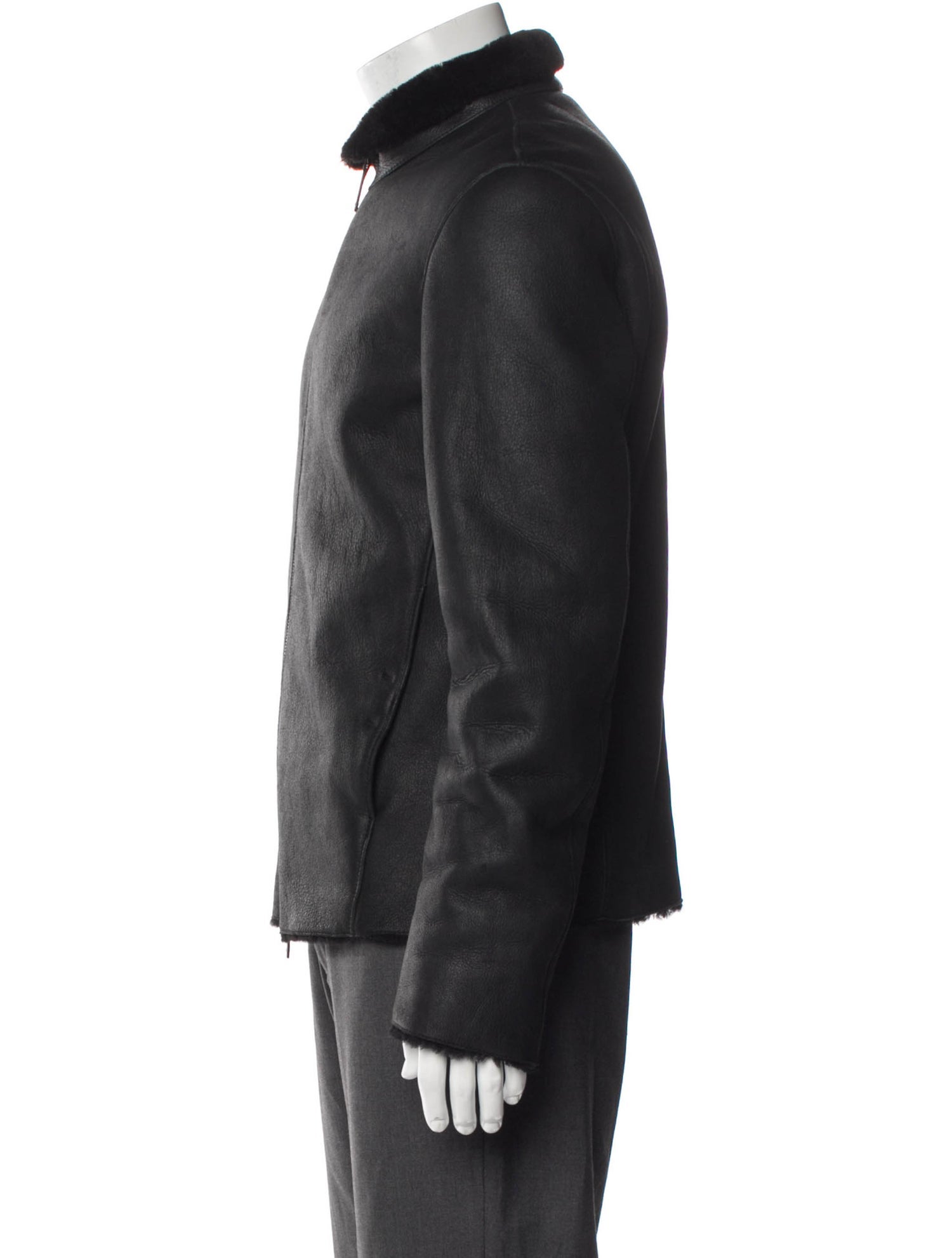 Giorgio Armani Shearling Moto Jacket