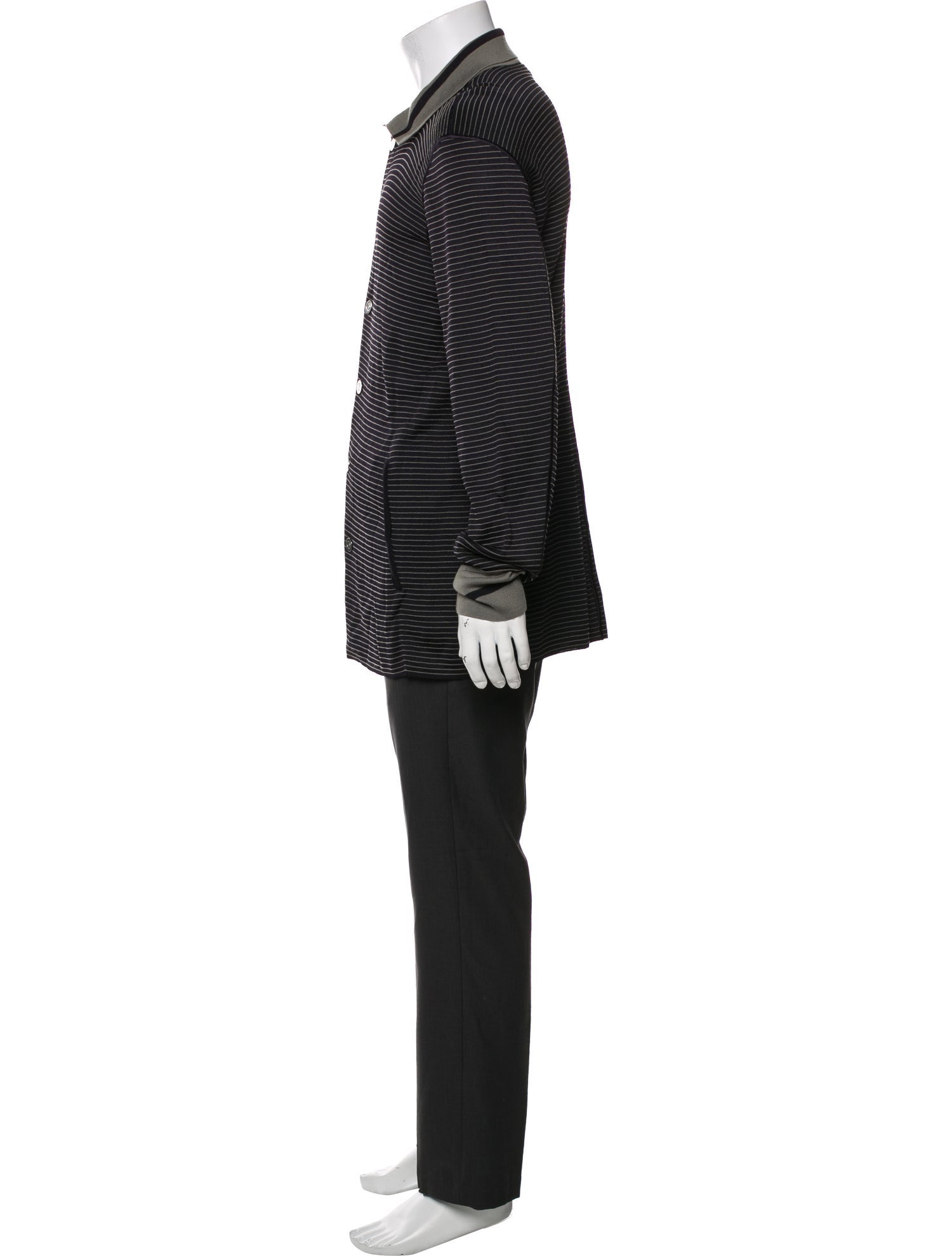 Giorgio Armani Collar Long Sleeve Cardigan
