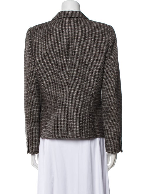 Giorgio Armani Virgin Wool Houndstooth Print Blazer