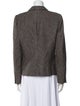 Giorgio Armani Virgin Wool Houndstooth Print Blazer