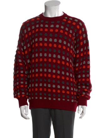 Giorgio Armani Striped Crew Neck Pullover