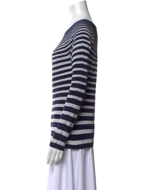 Giorgio Armani Striped Cowl Neck Top