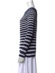 Giorgio Armani Striped Cowl Neck Top