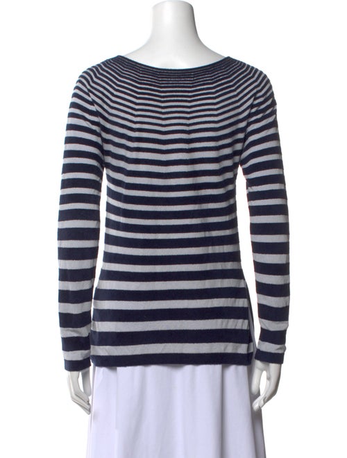 Giorgio Armani Striped Cowl Neck Top