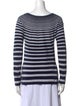Giorgio Armani Striped Cowl Neck Top