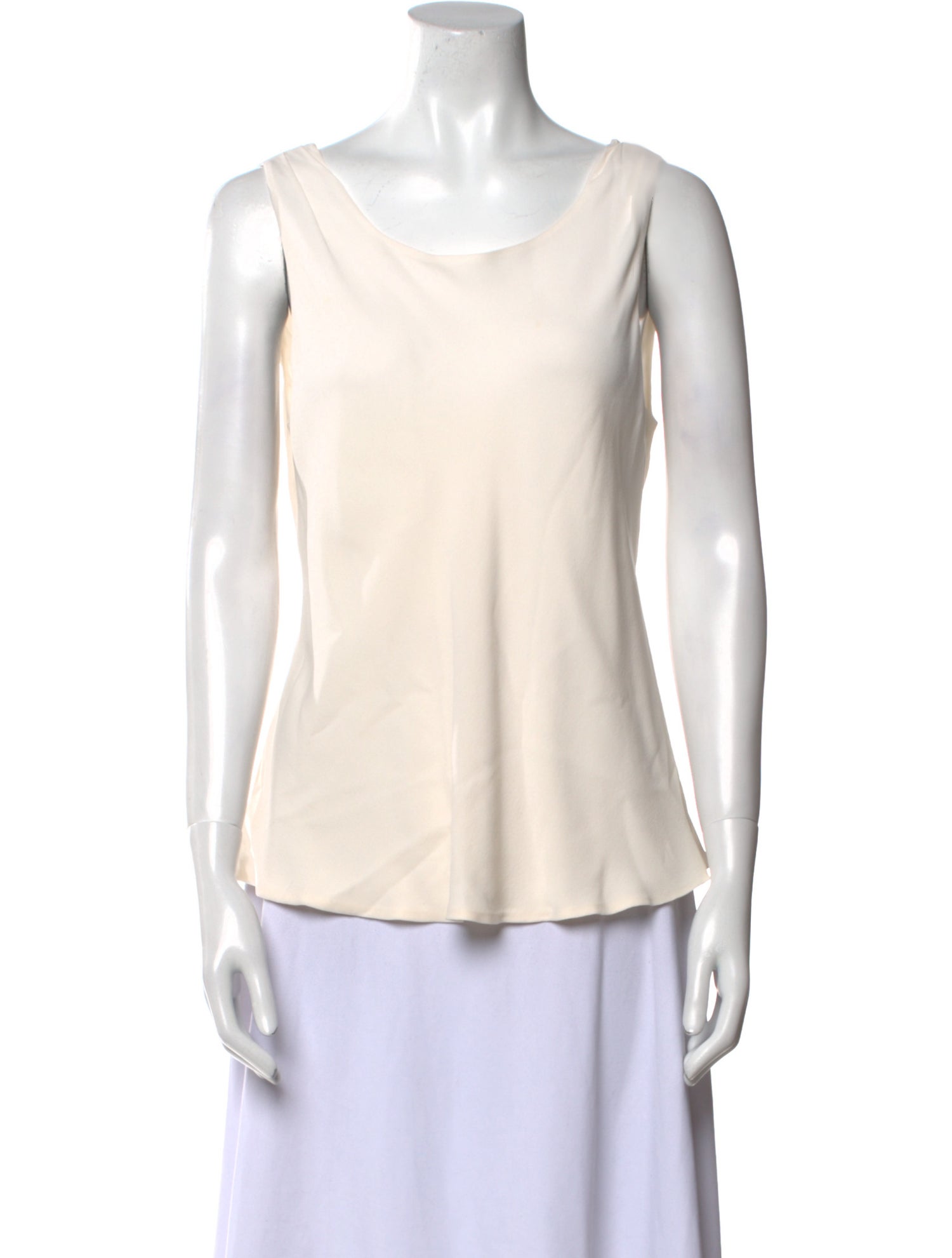 Giorgio Armani Silk Scoop Neck Top
