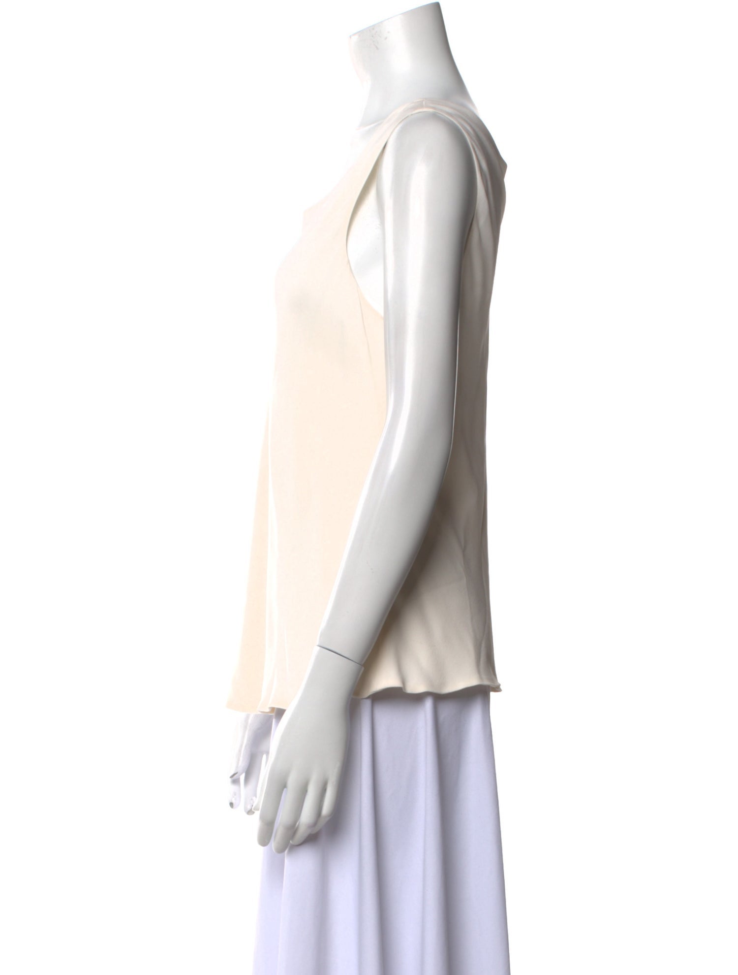 Giorgio Armani Silk Scoop Neck Top
