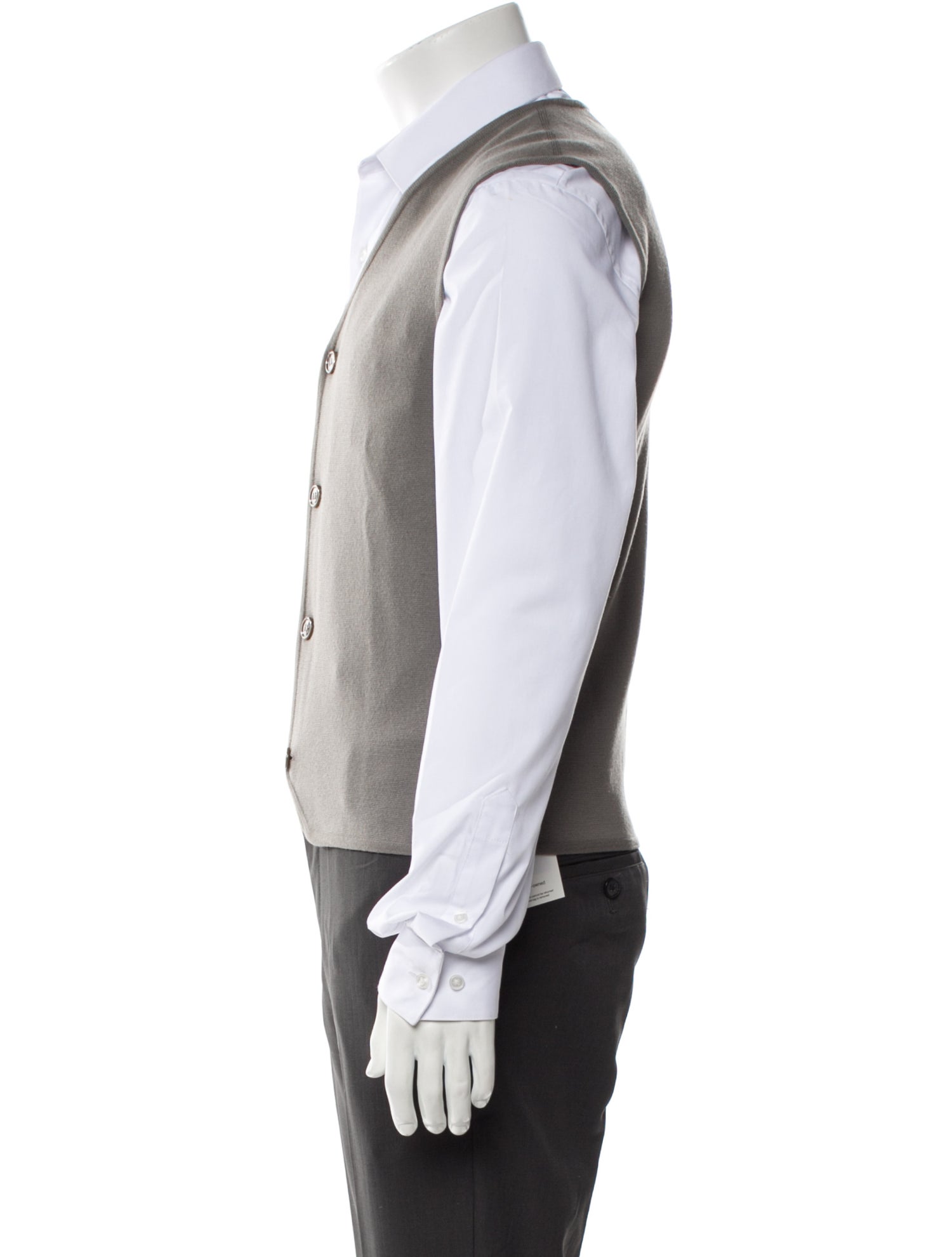 Giorgio Armani Virgin Wool V-Neck Sweater Vest w/ Tags