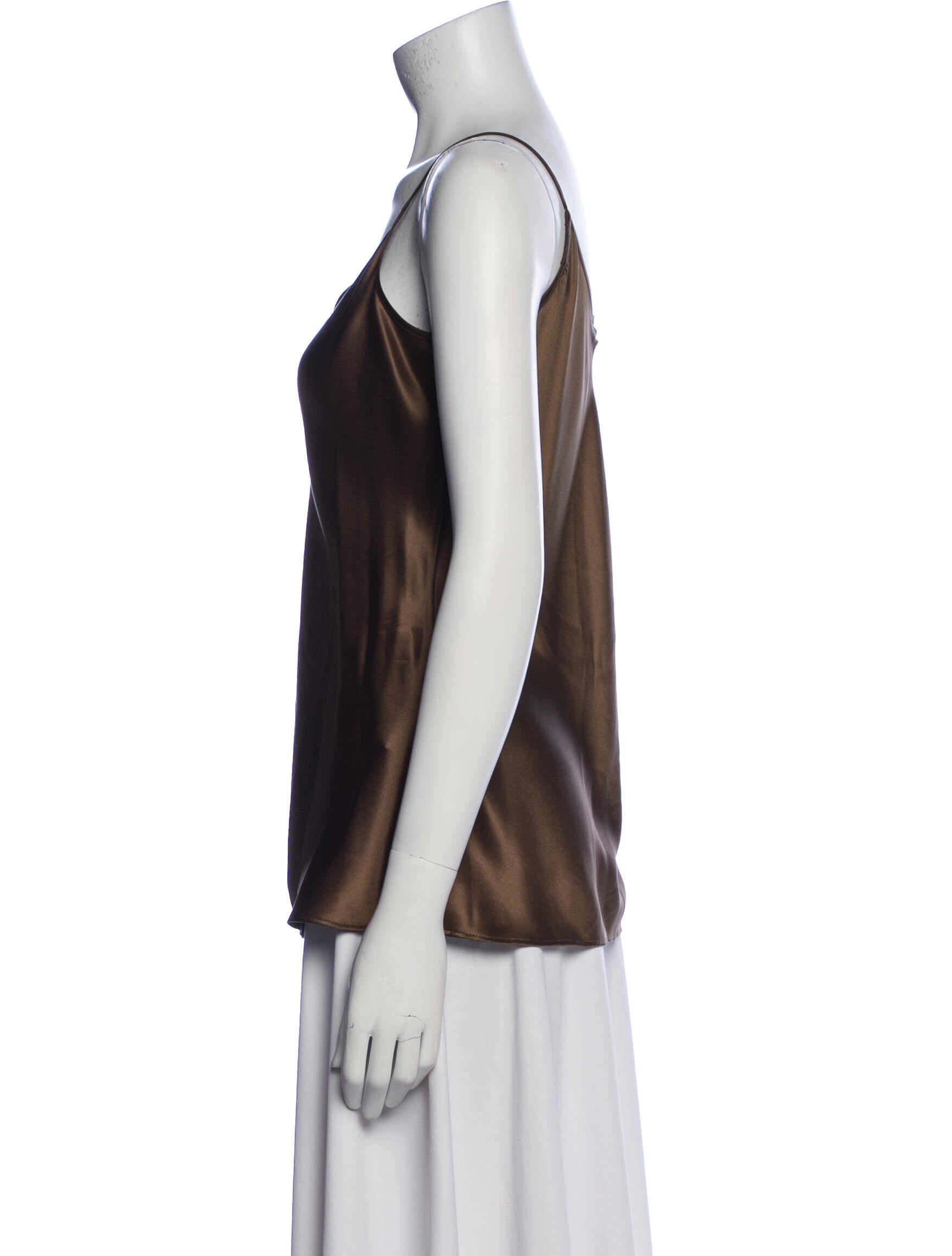 Giorgio Armani Silk Scoop Neck Top