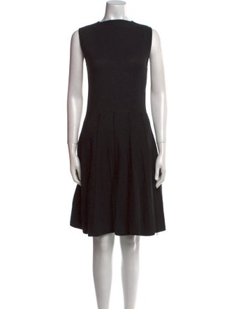 Giorgio Armani Bateau Neckline Knee-Length Dress
