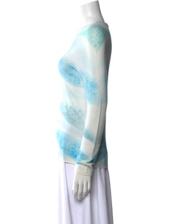 Giorgio Armani Printed Bateau Neckline Top