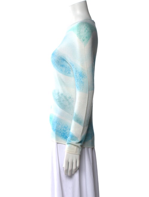 Giorgio Armani Printed Bateau Neckline Top