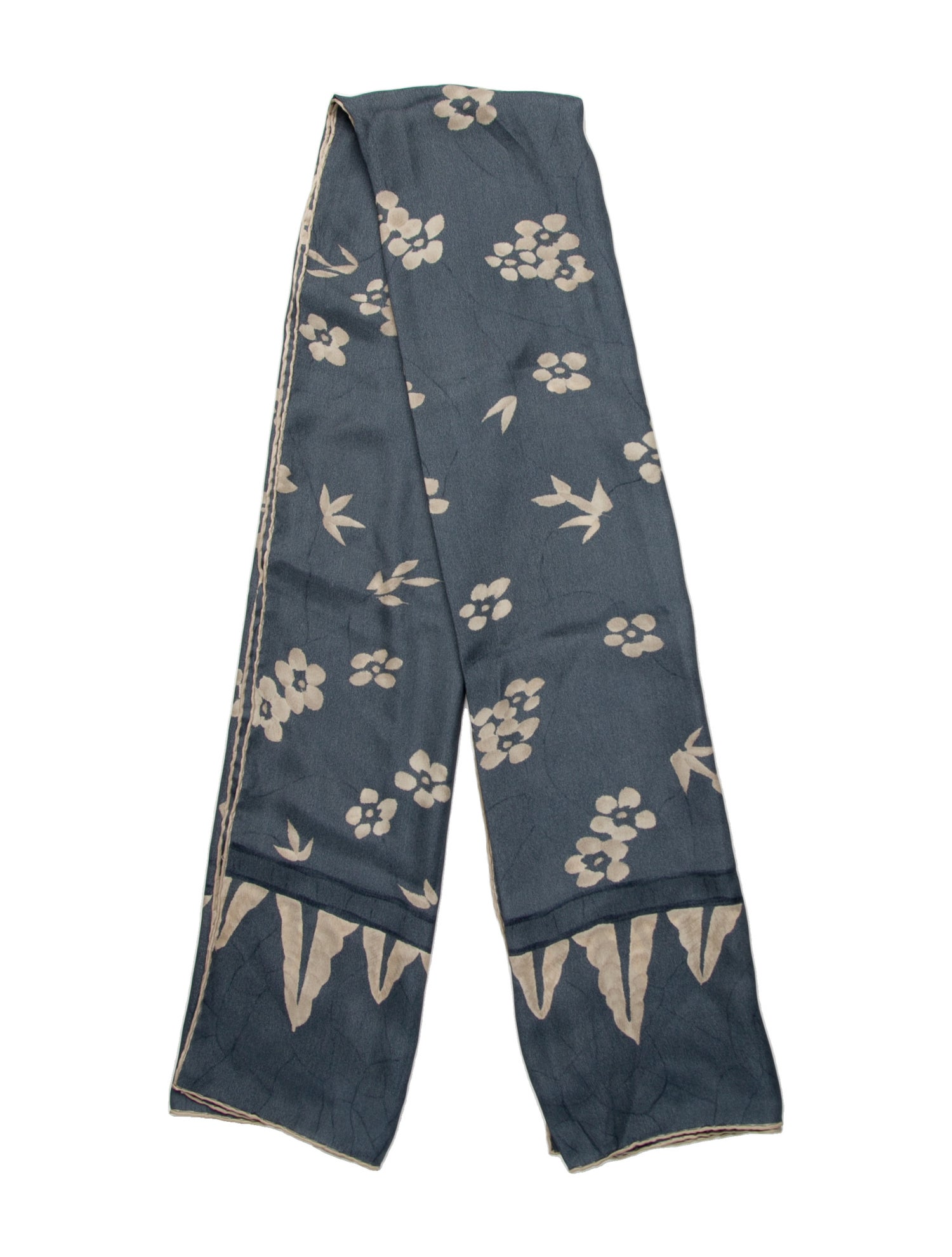 Giorgio Armani Silk Floral Print Scarf