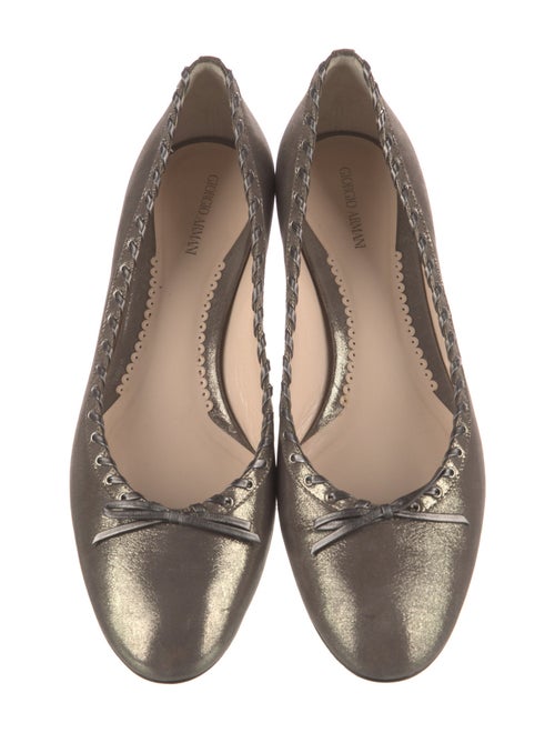 Giorgio Armani Leather Ballet Flats