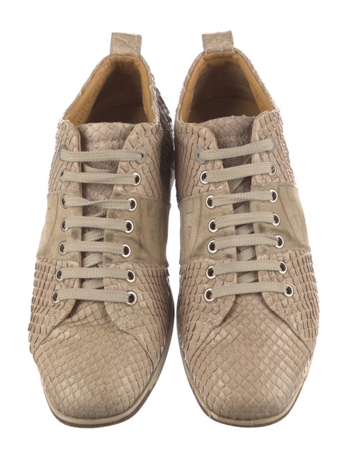 Giorgio Armani Snakeskin Sneakers