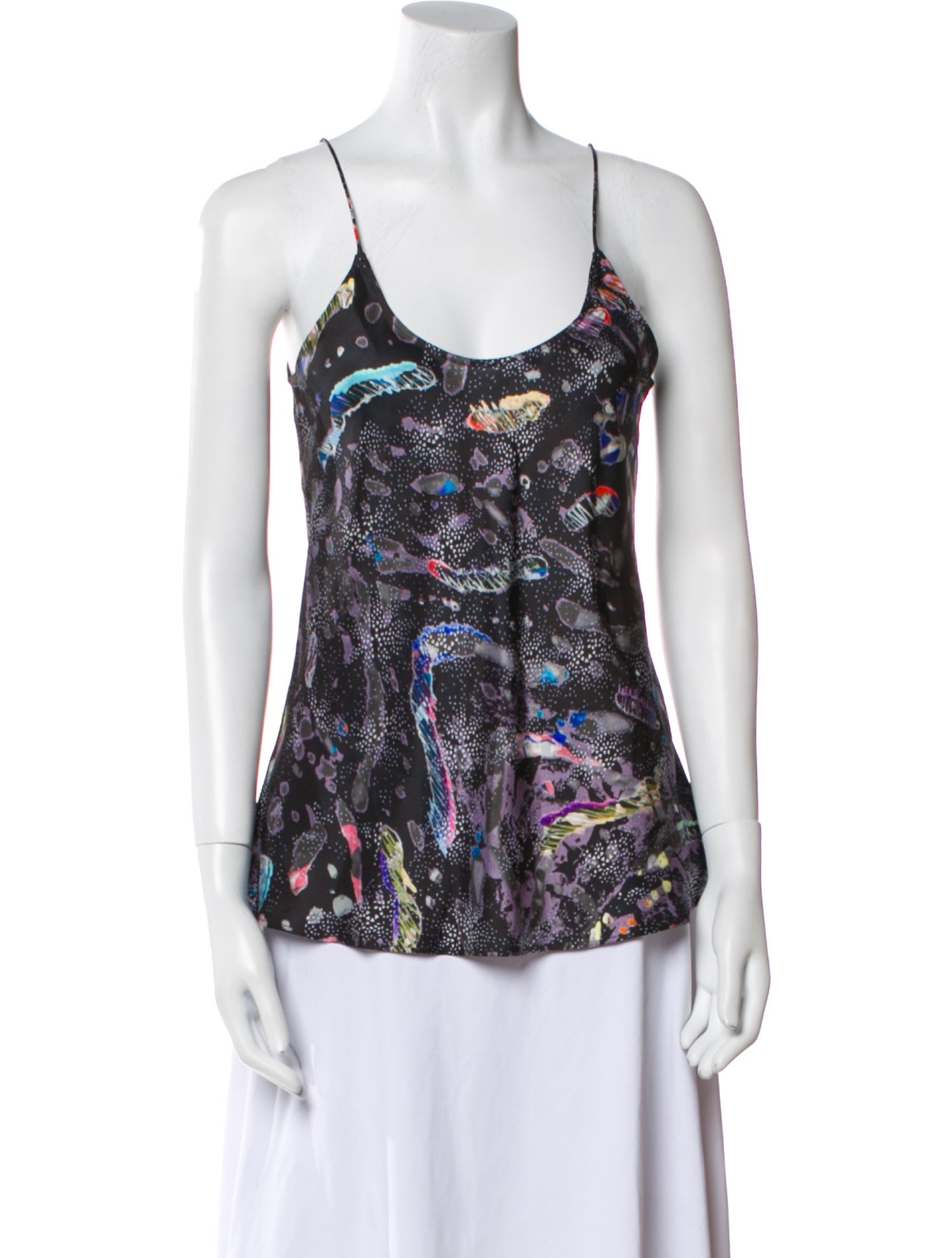 Giorgio Armani Printed Scoop Neck Top