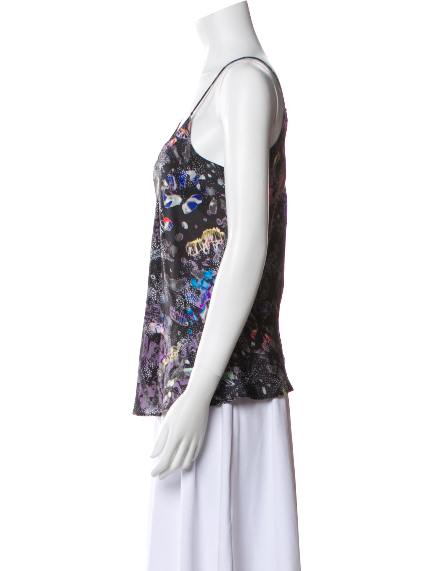 Giorgio Armani Printed Scoop Neck Top