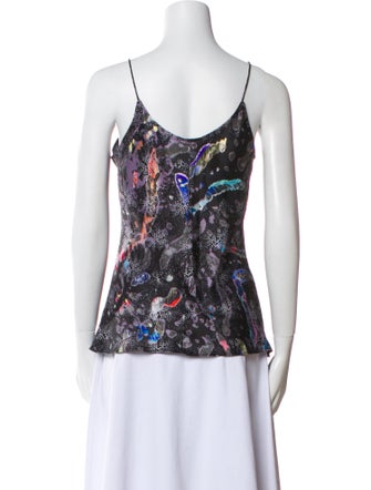Giorgio Armani Printed Scoop Neck Top