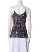 Giorgio Armani Printed Scoop Neck Top
