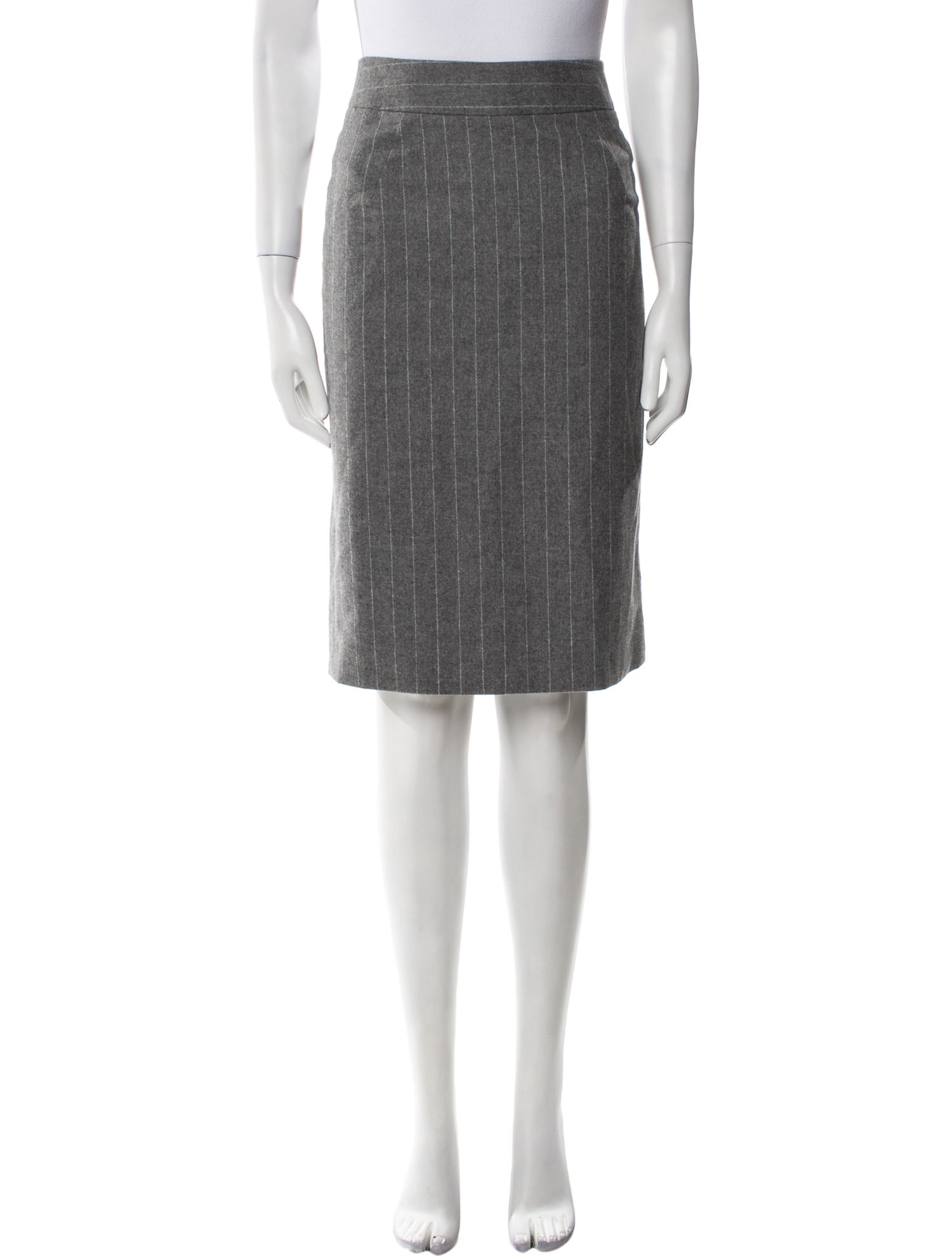 Giorgio Armani Virgin Wool Knee-Length Skirt