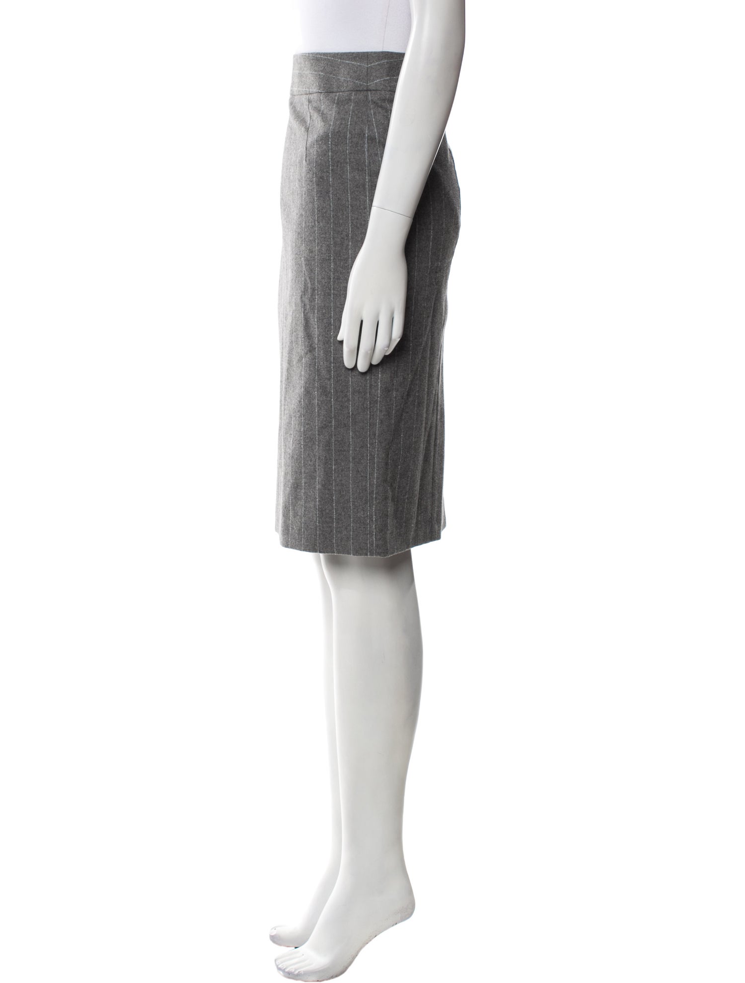 Giorgio Armani Virgin Wool Knee-Length Skirt