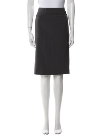 Giorgio Armani Virgin Wool Knee-Length Skirt