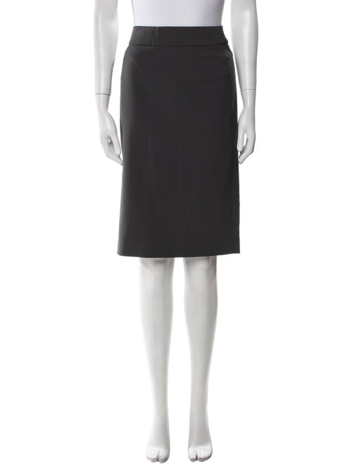 Giorgio Armani Virgin Wool Knee-Length Skirt