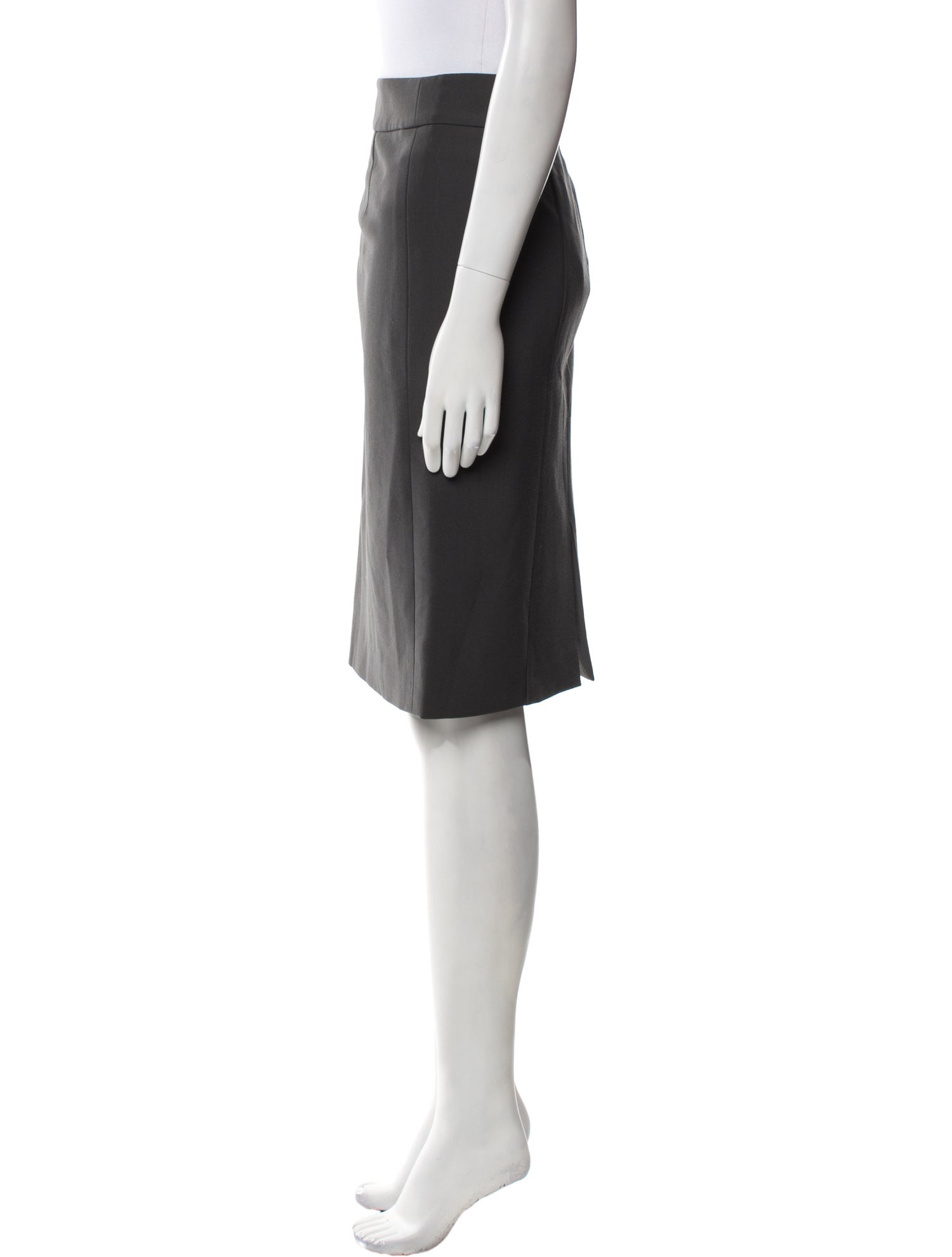 Giorgio Armani Virgin Wool Knee-Length Skirt