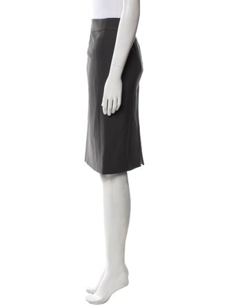 Giorgio Armani Virgin Wool Knee-Length Skirt