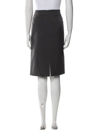 Giorgio Armani Virgin Wool Knee-Length Skirt