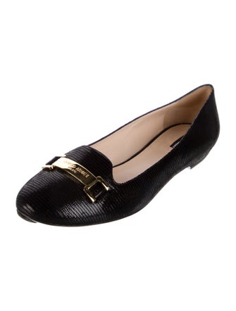 Giorgio Armani Leather Flats