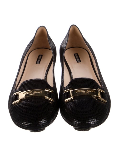 Giorgio Armani Leather Flats