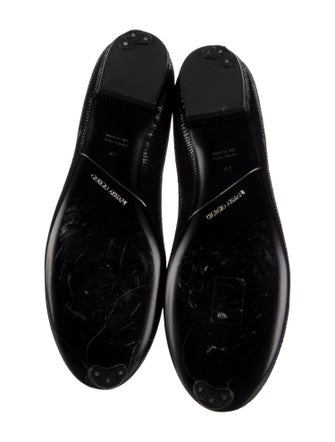 Giorgio Armani Leather Flats