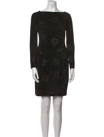 Giorgio Armani Bateau Neckline Mini Dress