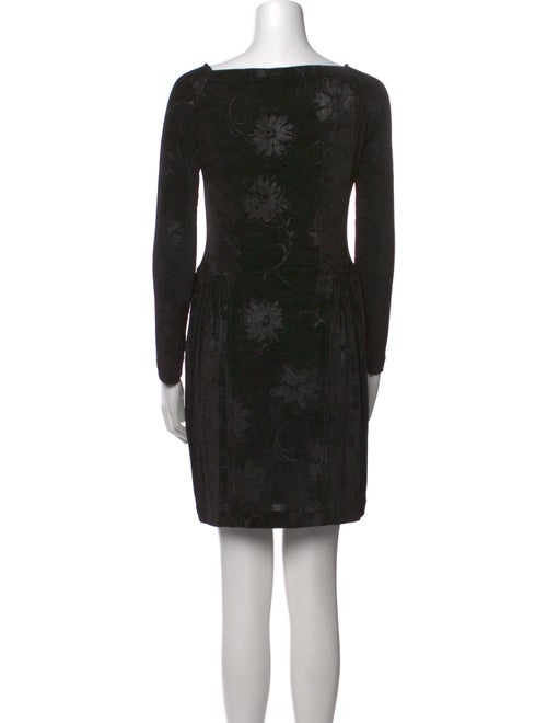 Giorgio Armani Bateau Neckline Mini Dress