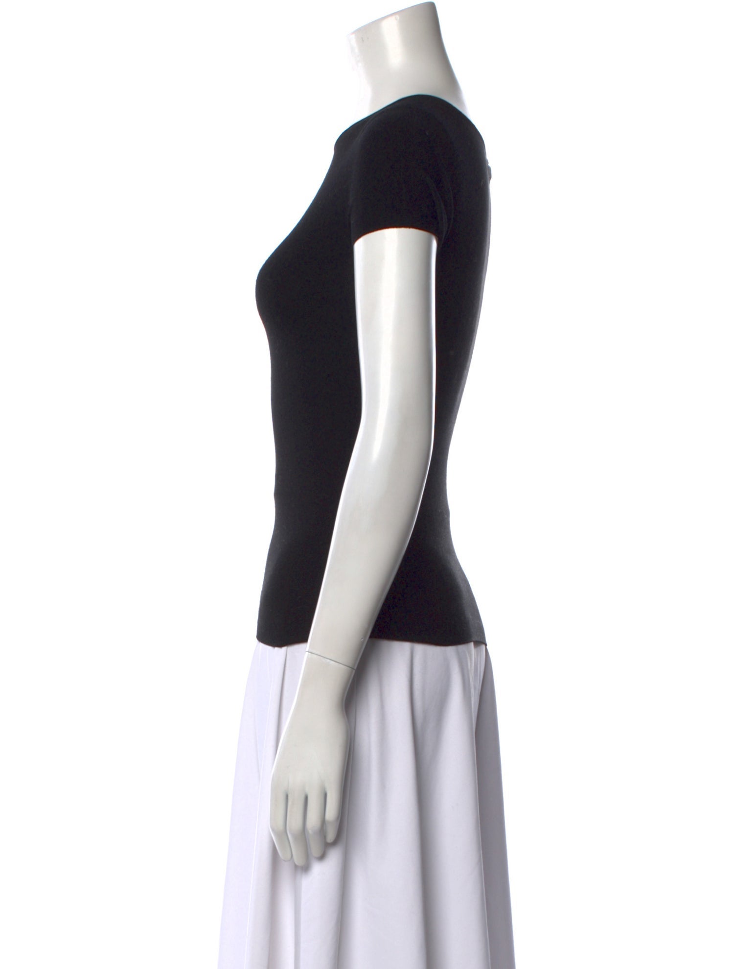 Giorgio Armani Bateau Neckline Short Sleeve T-Shirt