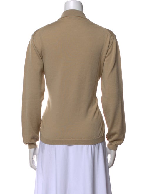 Giorgio Armani Merino Wool Mock Neck Sweater